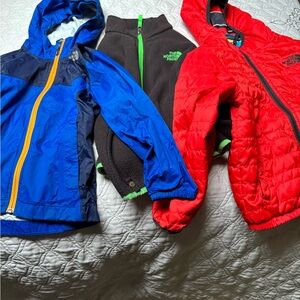 The North Face Kids' Jackets - Blue, Red, and dark Brown